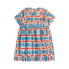 bobo choses geometric game all over woven dress offwhite