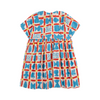 bobo choses geometric game all over woven dress offwhite