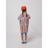 bobo choses geometric game all over woven dress offwhite