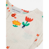 bobo choses garden party all over woven overall offwhite