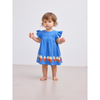 bobo choses morning egg ruffle baby dress blue