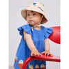 bobo choses morning egg ruffle baby dress blue