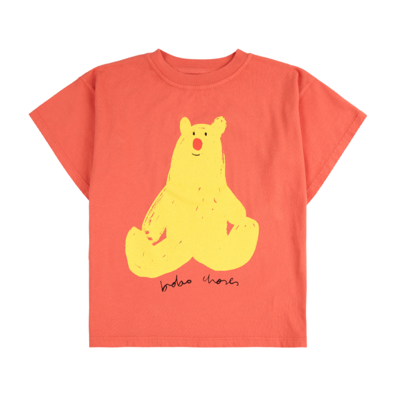 bobo choses hug me bear t-shirt red