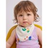 bobo choses garden party all over muslin & bib set offwhite