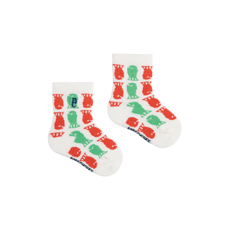 bobo choses lucky fish all over short baby socks