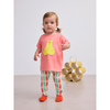 bobo choses hug me bear baby t-shirt coral pink