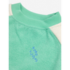 bobo choses green color block terry cloth baby sweatshirt light green