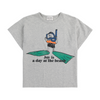 bobo choses a day at the beach t-shirt heather gray