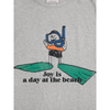 bobo choses a day at the beach t-shirt heather gray