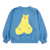 bobo choses hug me bear sweatshirt light blue