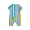 bobo choses multicolor stripes denim baby overall multicolor