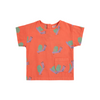 bobo choses funny snail all over woven baby shirt red