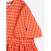 bobo choses vichy woven dress fuchsia