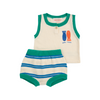 bobo choses lucky fish knitted baby set offwhite