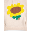 bobo choses sunflower cropped sweatshirt offwhite