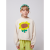 bobo choses sunflower cropped sweatshirt offwhite