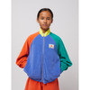 bobo choses smiling color block terry cloth zipped sweatshirt multicolor