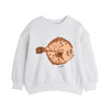 mini rodini flundra sp sweatshirt grey melange