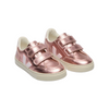 veja small v-12 chromefree leather nacre lassi metallic pink