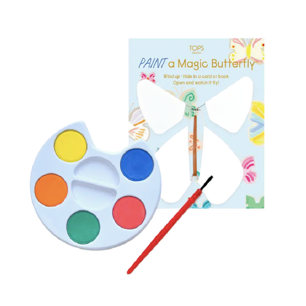 tops malibu flying magic butterfly with paint set - paint your own!