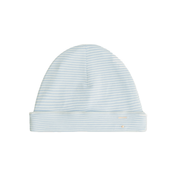 gray label baby beanie sky/cream