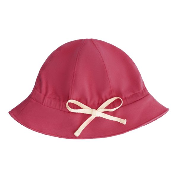 gray label baby sun hat cherry