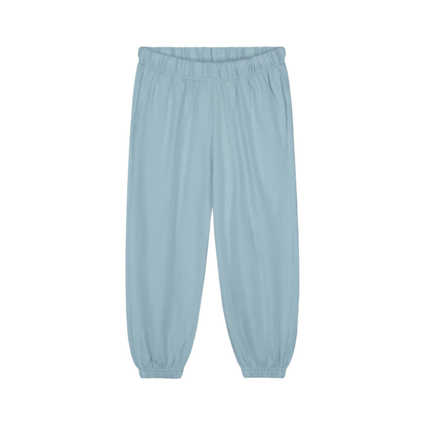 gray label pull-on jersey trousers sky