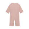 gray label baby suit faded pink