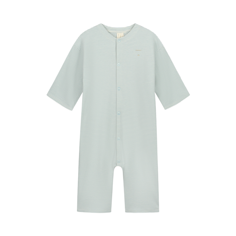 gray label baby suit back seam sky/cream