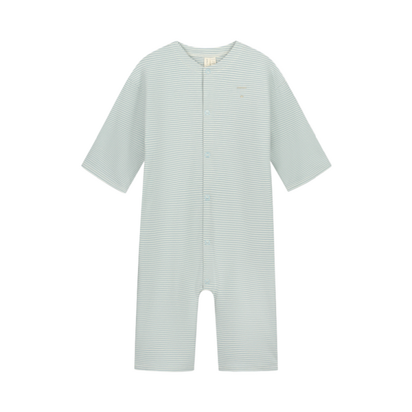 gray label baby suit back seam sky/cream