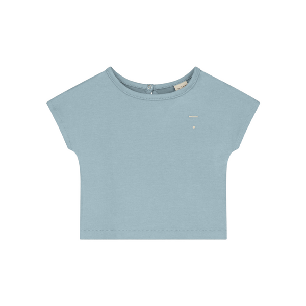 gray label baby top sky