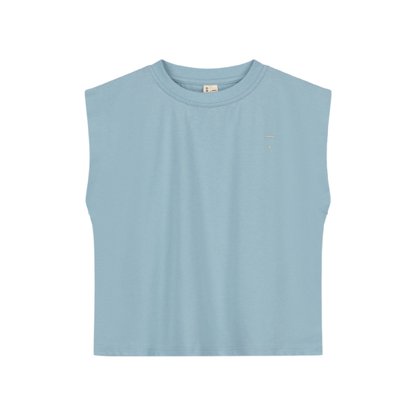 gray label muscle tee sky