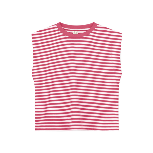 gray label muscle tee cherry/off white