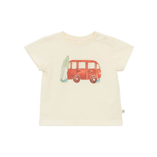 arsene & les pipelettes baby t-shirt van ecru