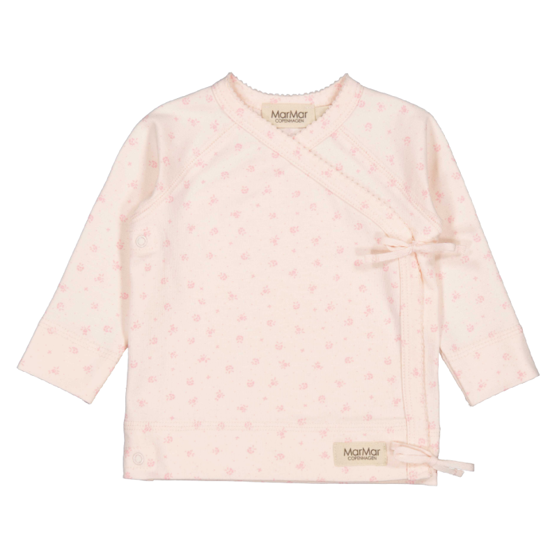 marmar copenhagen tuti wrap long sleeve baby top dahlia