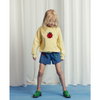 mini rodini ladybugs emb sweatshirt yellow