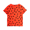 mini rodini dots aop short sleeve tee red