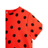 mini rodini dots aop short sleeve tee red