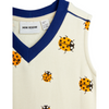 mini rodini ladybug sweatdress offwhite