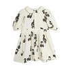 mini rodini note muslin dress white