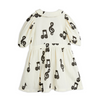 mini rodini note muslin dress white