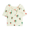 mini rodini lingonberries ballet t-shirt offwhite