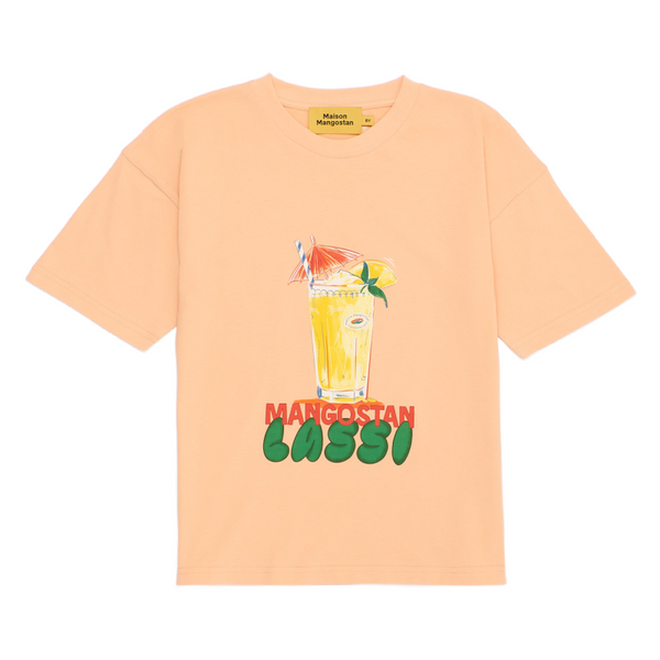 maison mangostan lassi t-shirt peach