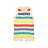 bobo choses multicolor striped knitted baby playsuit multi