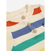 bobo choses multicolor striped knitted baby playsuit multi