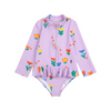 bobo choses garden party all over baby swim overall lavender