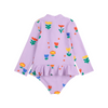 bobo choses garden party all over baby swim overall lavender