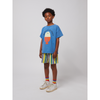 bobo choses multicolor stripes terry cloth bermuda shorts offwhite