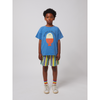 bobo choses multicolor stripes terry cloth bermuda shorts offwhite