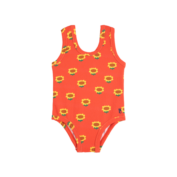 bobo choses sunflower all over baby swimsuit red